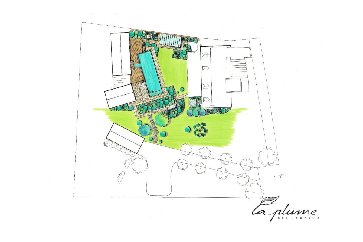 Jardin Chic La Plume des Jardins Quimper, Projet définitif