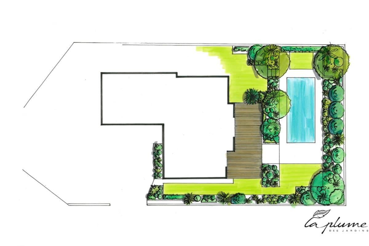 Jardin Audacieux La Plume des Jardins Quimper, Projet définitif