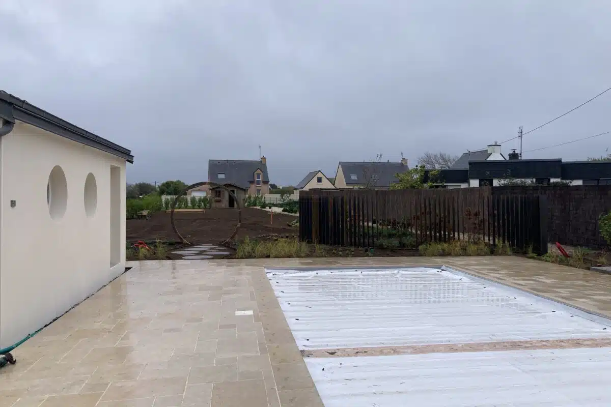 Jardin en cours de réalisation La Plume des Jardins, Quimper