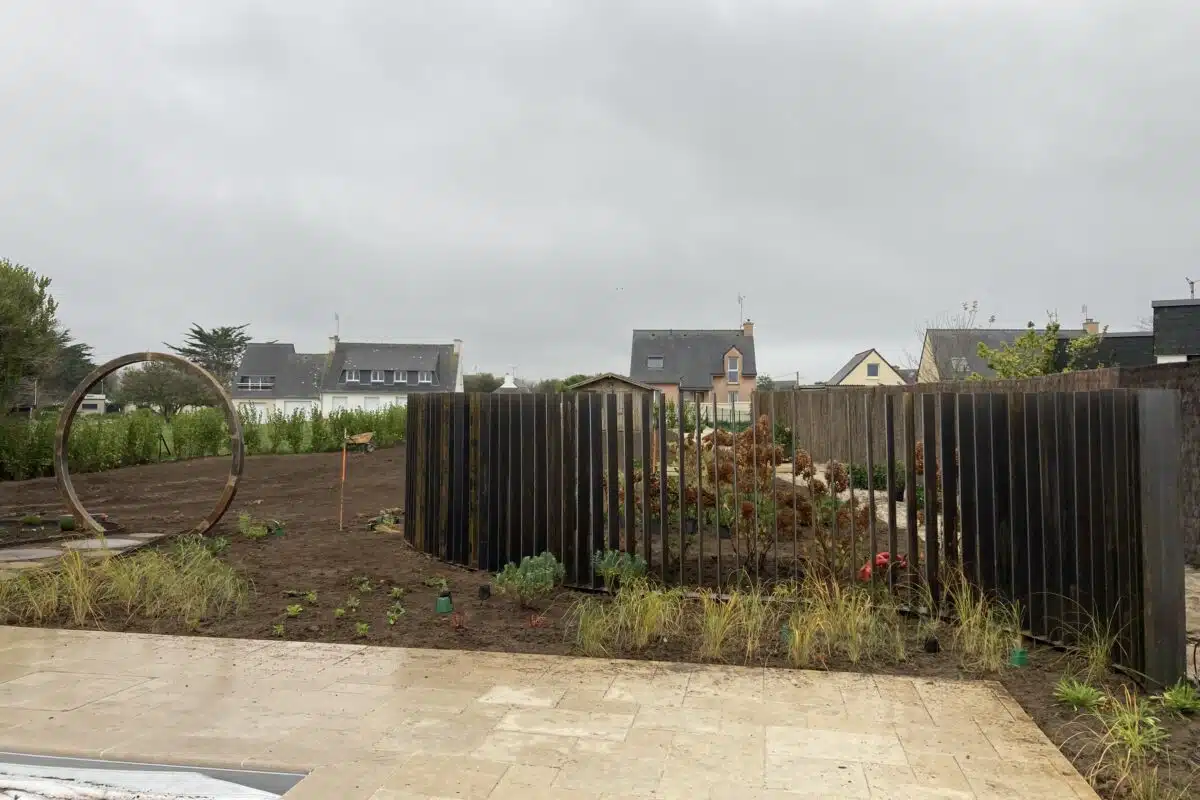 Jardin en cours de réalisation La Plume des Jardins, Quimper