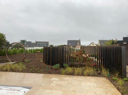 Jardin en cours de réalisation La Plume des Jardins, Quimper