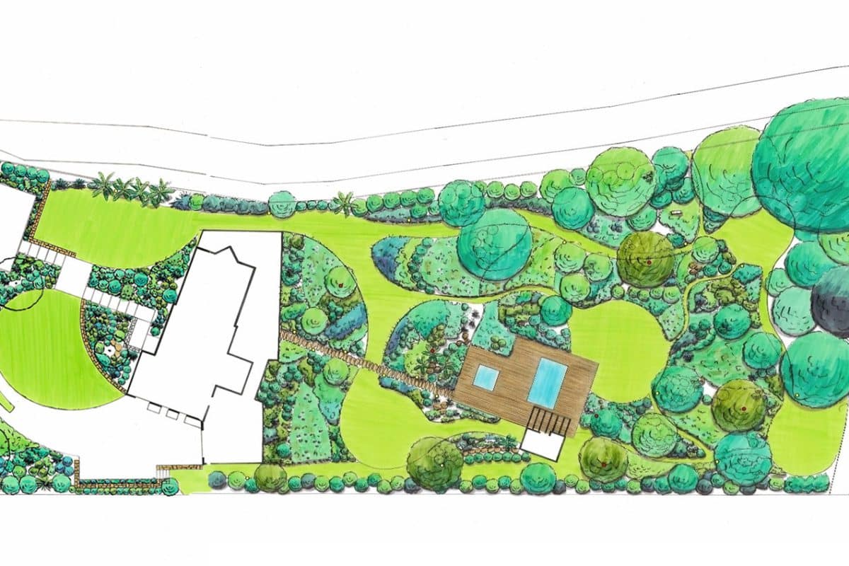 Jardin de Promenade La Plume des Jardins, Quimper, Projet Définitif